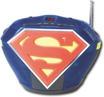 Unbranded - Superman CD Boombox with AM/FM Radio - Blue - Front_Zoom