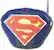 Front. Unbranded - Superman CD Boombox with AM/FM Radio - Blue.