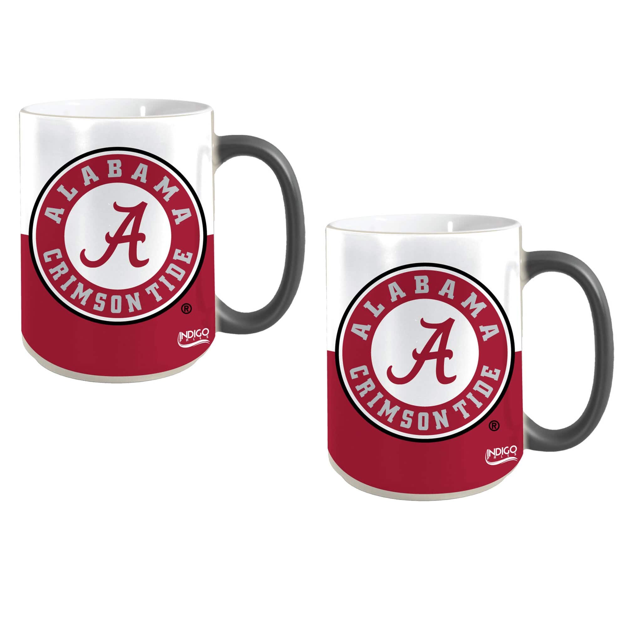 Indigo Falls - Alabama Crimson Tide Two-Pack 15oz. Reveal Mug Set - Multicolor