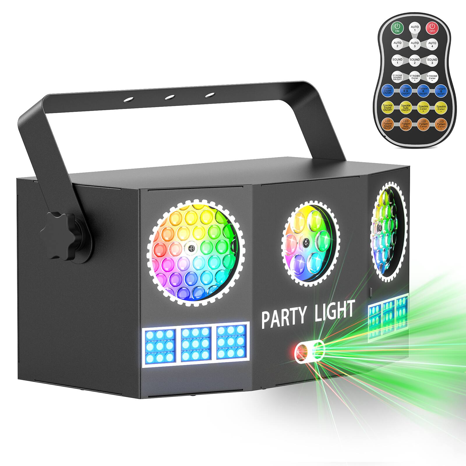 UKing - RGBY Magic Ball Beam Strobe DJ Effect Light Party Stage Laser Projector Lighting