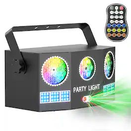 UKing - RGBY Magic Ball Beam Strobe DJ Effect Light Party Stage Laser Projector Lighting