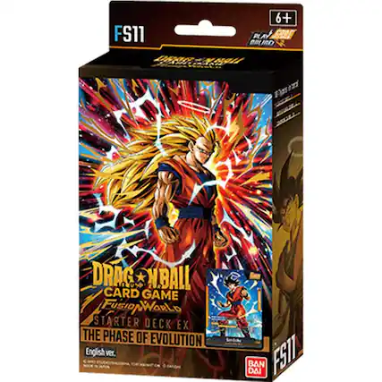 6+ FS11 Play Code Dragon Ball Card Game Fusion World Starter Deck EX The Phase of Evolution English ver. BANDAI