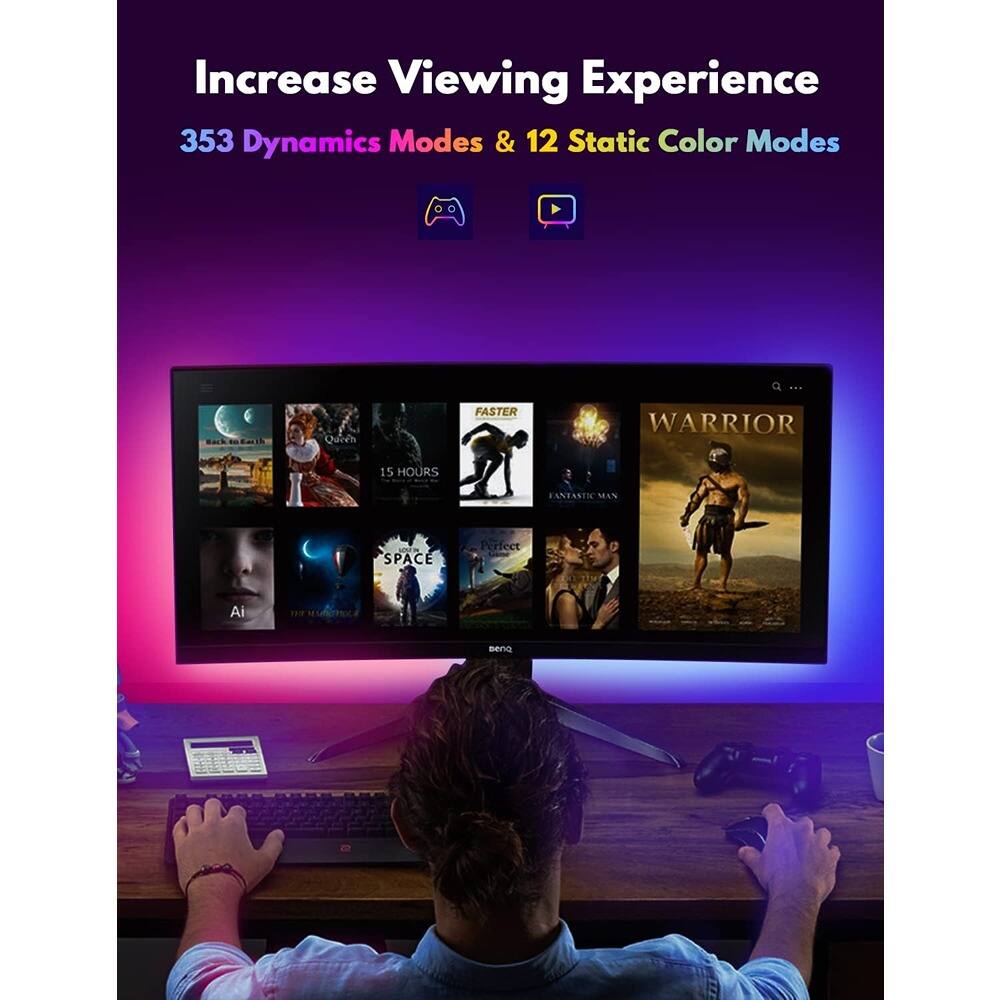 Increase Viewing Experience  
353 Dynamics Modes & 12 Static Color Modes  

FAST WARRIOR  
15 HOURS  
ANTASIN  
SPACE  
AI  
WARRIOR  
FANTASTIC MAN