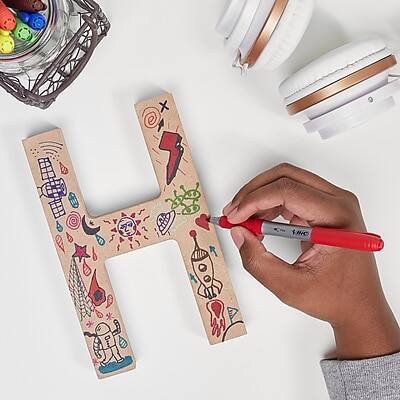 Alt View 3. BIC America - BIC Intensity Permanent Markers, Fine Tip, 12/Pack - Red.