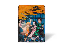 Surreal Entertainment - Demon Slayer Fleece Throw Blanket | 45 x 60 Inches - Blue