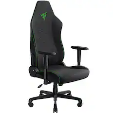 Front. Razer - Iskur V2 X Ergonomic Gaming Chair with Multi-Layered Upholstery - Black/Green.