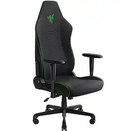 Razer - Iskur V2 X Ergonomic Gaming Chair with Mutli Layered Fabric - Black/Green