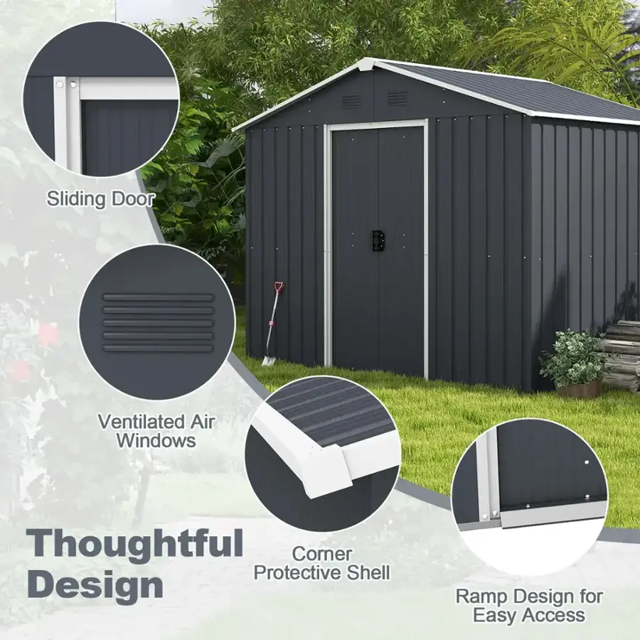 Sliding Door Ventilated Air Windows Thoughtful Corner Protective Shell Design Ramp Design for Easy Access