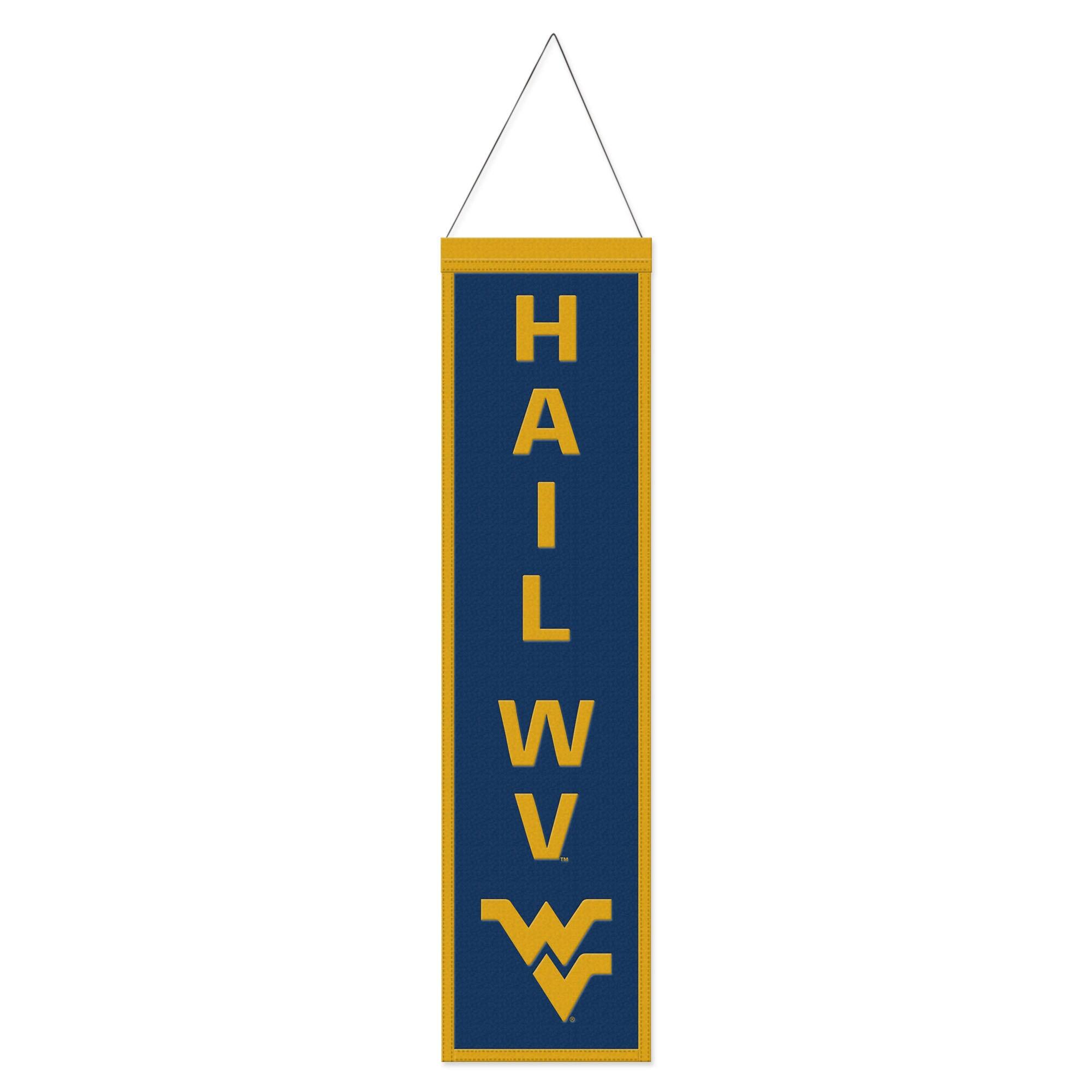 WinCraft - West Virginia Mountaineers 8" x 32" Slogan Wool Banner - Multicolor