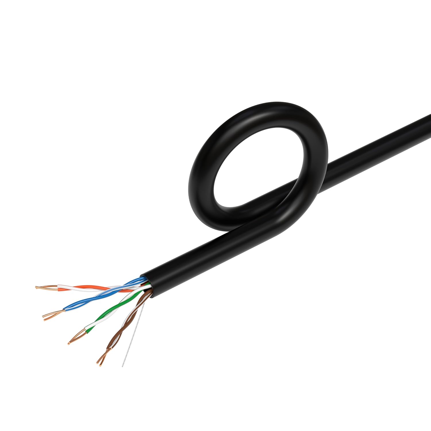 Back. Cables Direct Online - 500ft Cat5e Solid 24AWG Cable UTP Cat5 Bulk Pull Box Network Copper Clad Aluminum LAN Wire, Unshielded, Black.