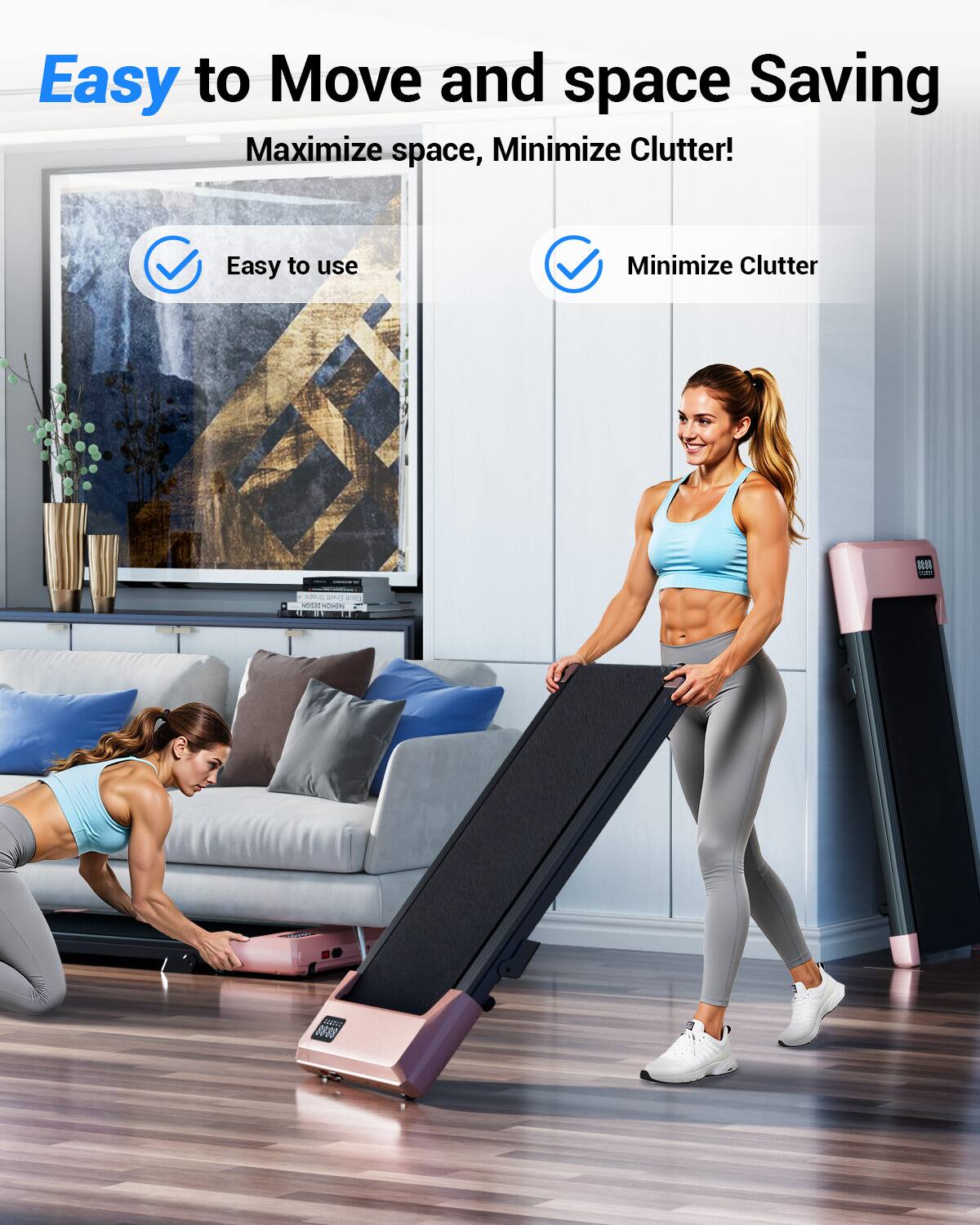 Easy to Move and space Saving  
Maximize space, Minimize Clutter!  

Easy to use  
Minimize Clutter