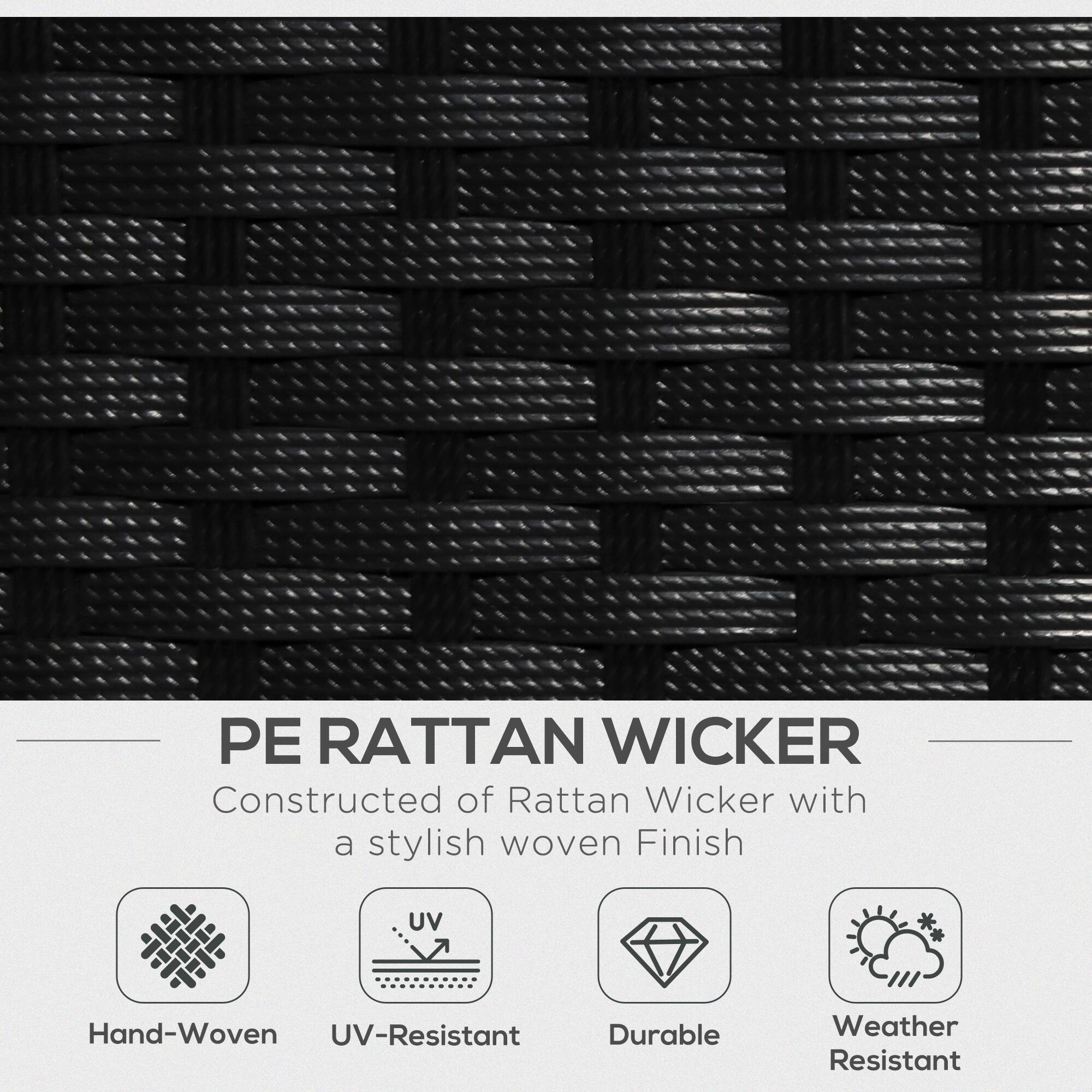 PE RATTAN WICKER
Constructed of Rattan Wicker with a stylish woven Finish
Hand-Woven
UV-Resistant
Durable
Weather Resistant