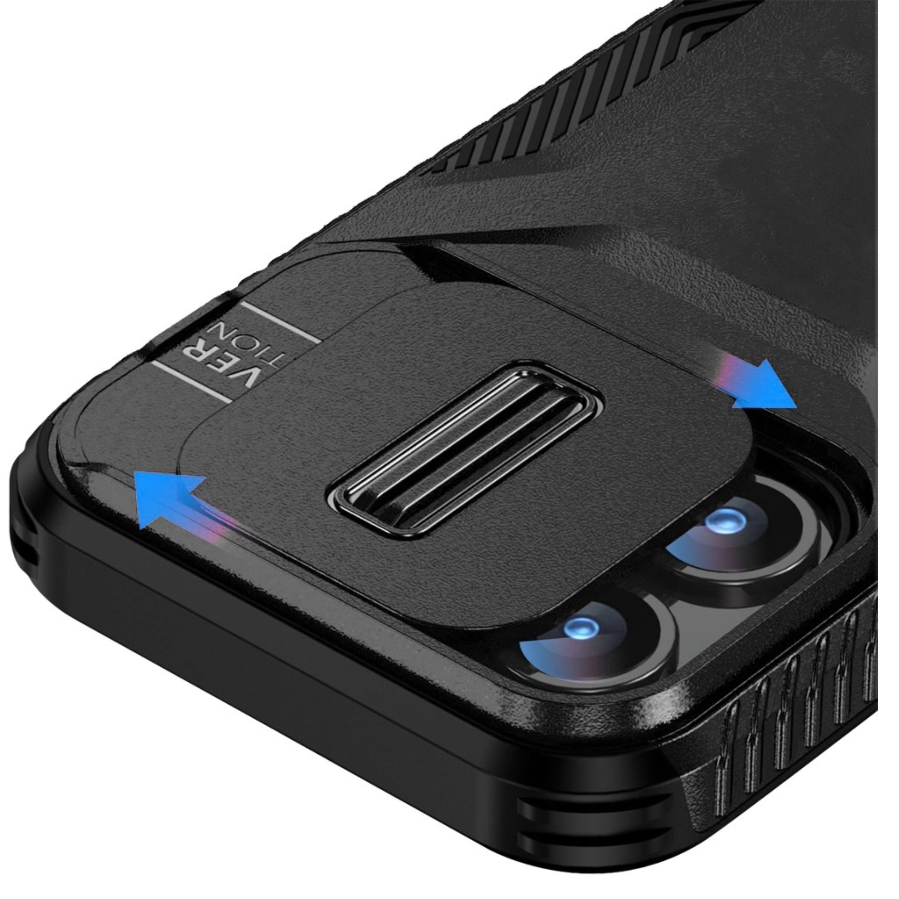 Kitcheniva Rugged Side Grip Sliding Lens Cover Phone Case With 2 ...