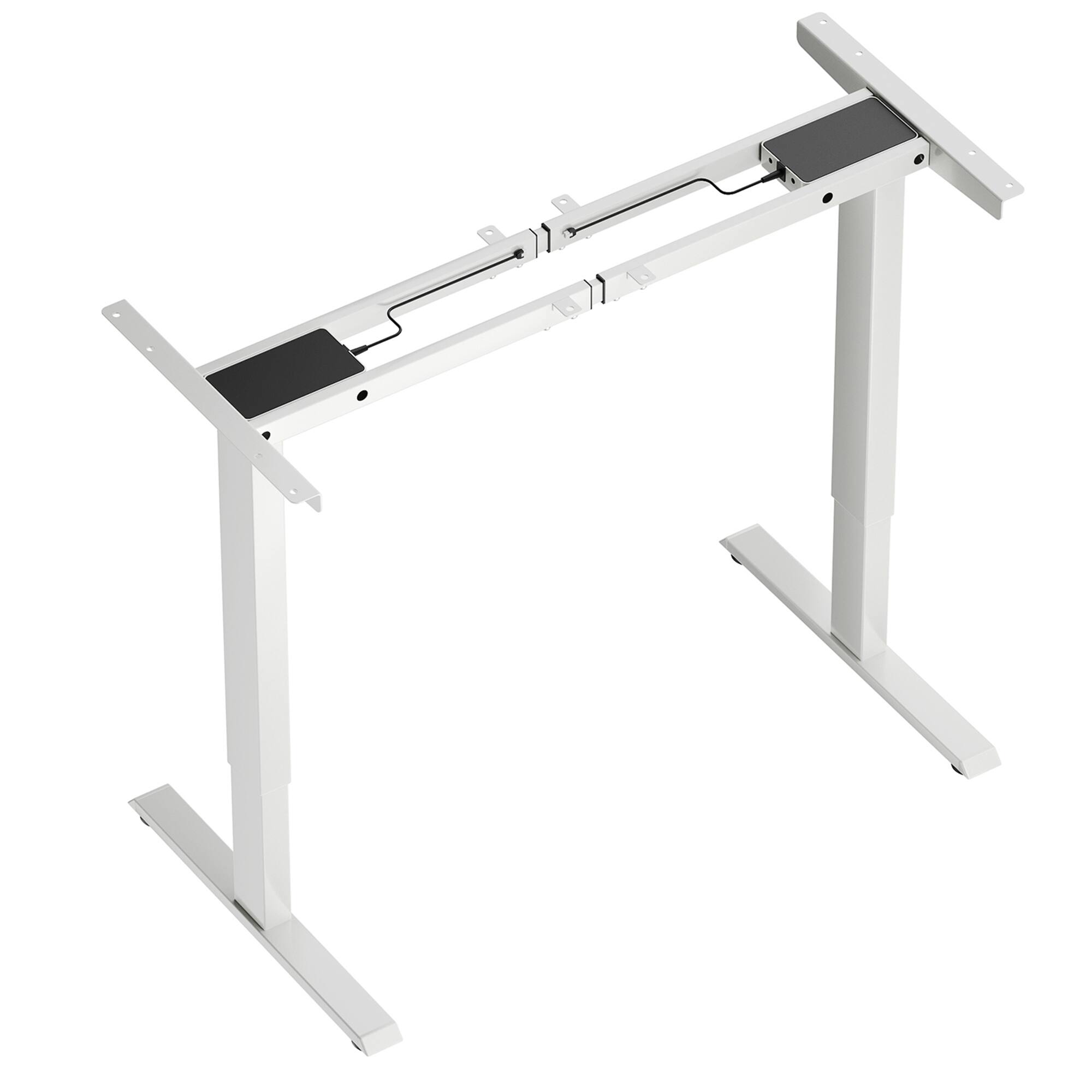 Alt View 8. Gymax - Gymax Dual-Motor Stand up Desk Frame Workstation Base w/ Adjustable Width & Height White - White.