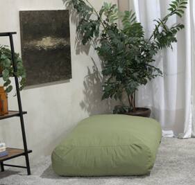 Left. LOVMOR - Standard Waterproof Fabric Bean Bag Chairs Removable Washable Cover For Living Room Bedroom Lounge Easy Indoor - Green.