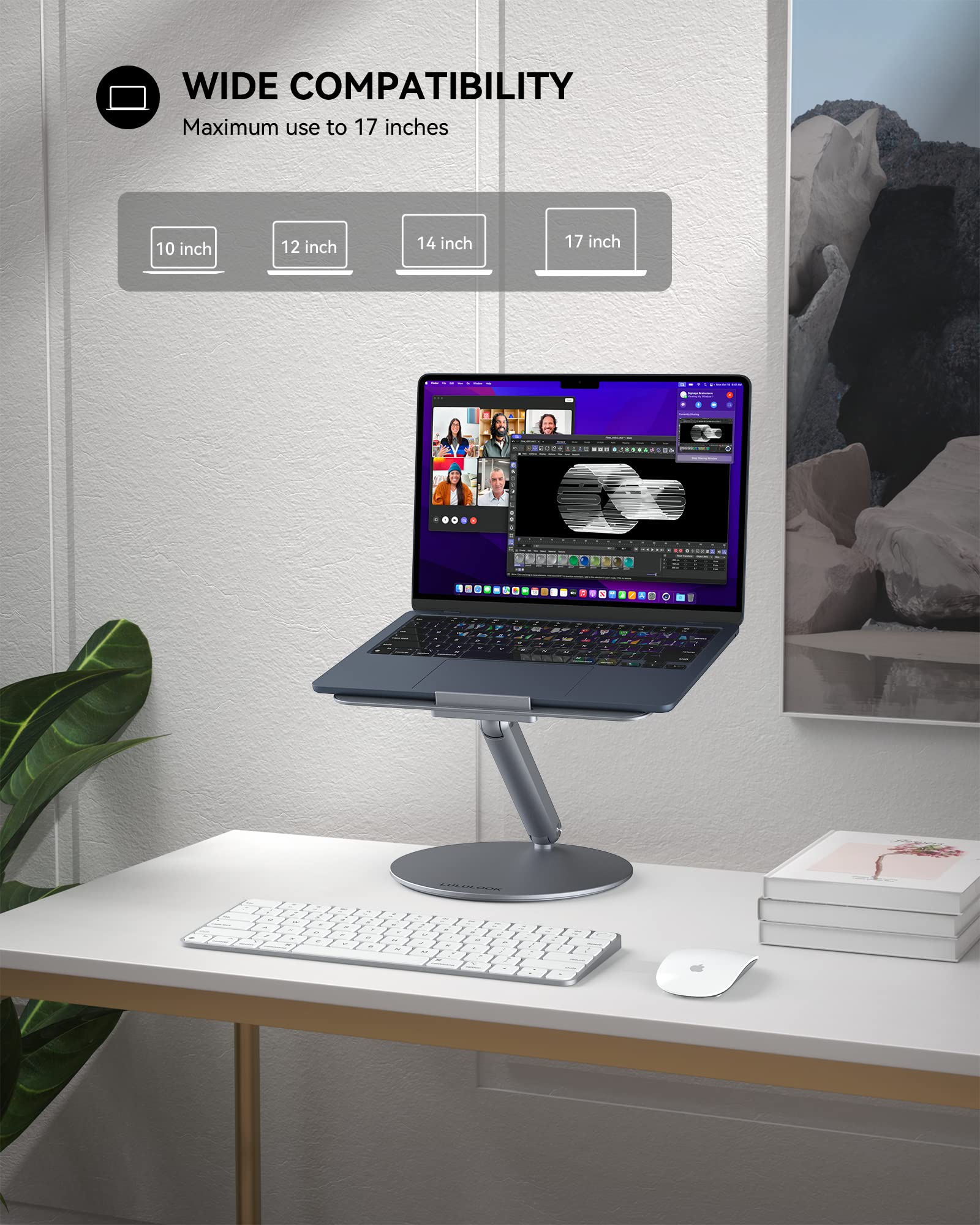 WIDE COMPATIBILITY  
Maximum use to 17 inches  
10 inch  
12 inch  
14 inch  
17 inch