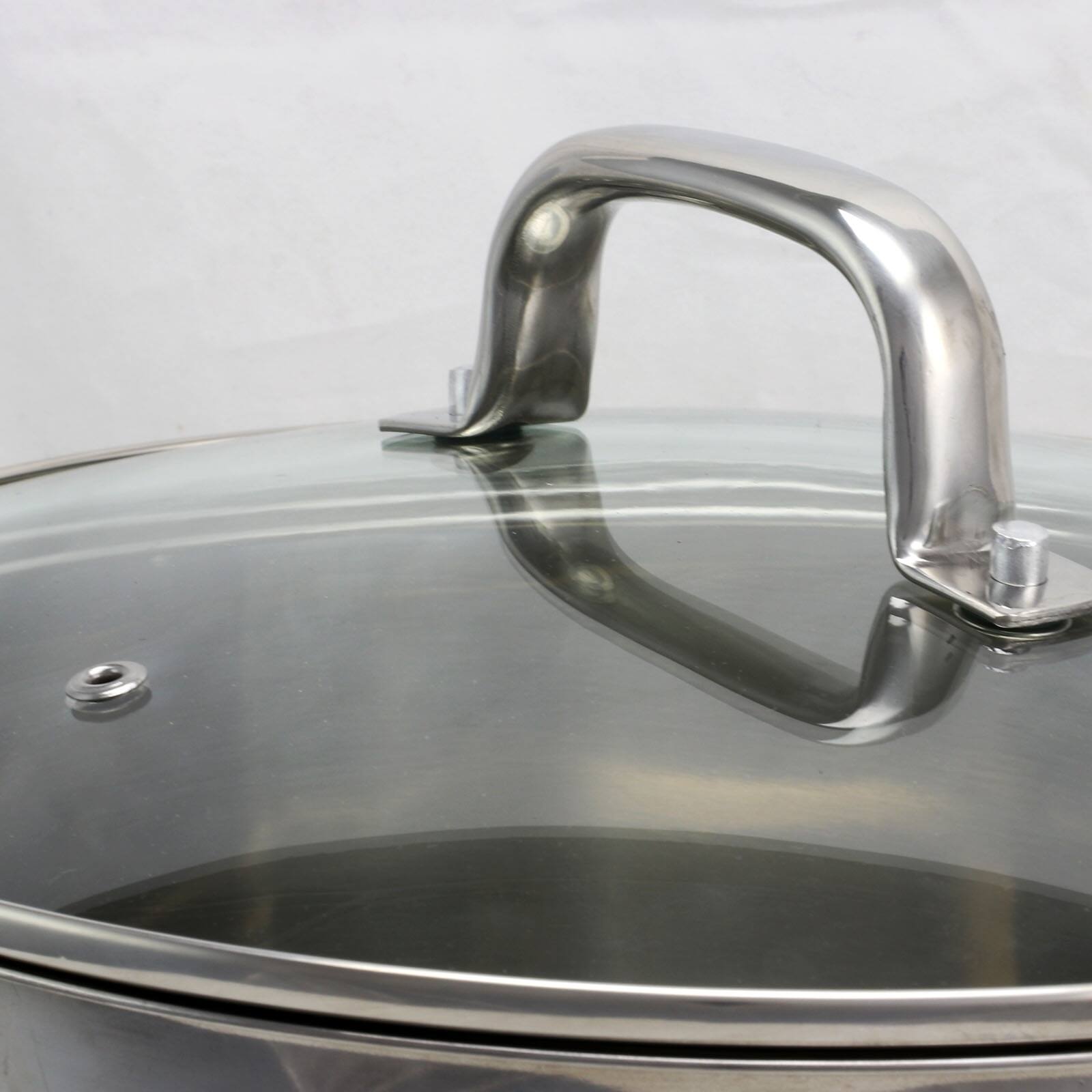 Alt View 3. Oster - Oster Adenmore 12 Quart Stainless Steel Stock Pot With Tempered Glass Lid - Silver.