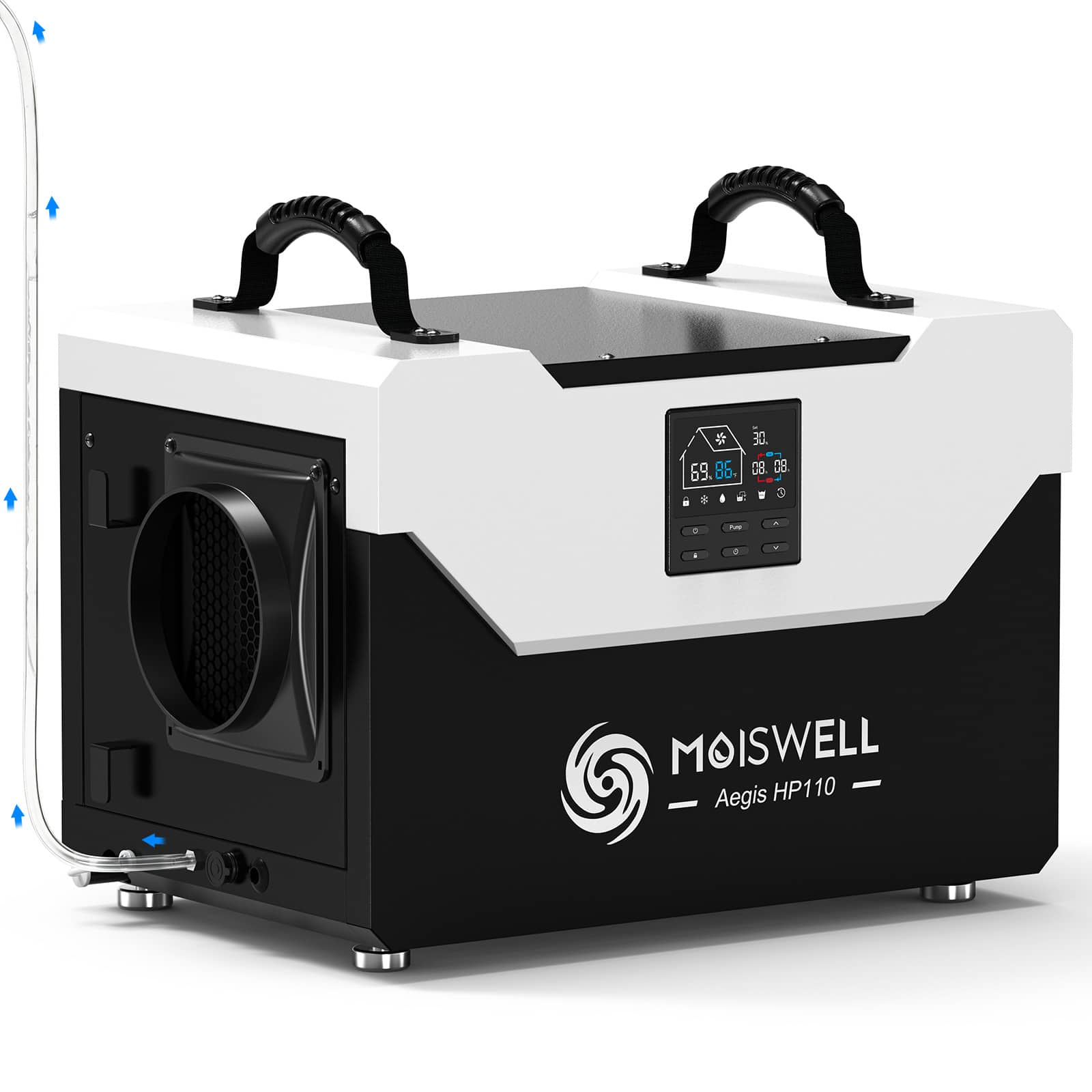 Moiswell - 120-Pint Commercial Dehumidifier with Pump for Crawl Spaces, Up to 4,500 Sq. Ft., Cycle Timer, Auto Defrost price history on PriceWatchPro