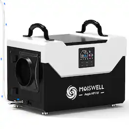 Moiswell - 120-Pint Commercial Dehumidifier with Pump for Crawl Spaces, Up to 4,500 Sq. Ft., Cycle Timer, Auto Defrost