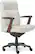 Front. La-Z-Boy - Dawson Faux Leather and Wood Frame Executive Chair - White.