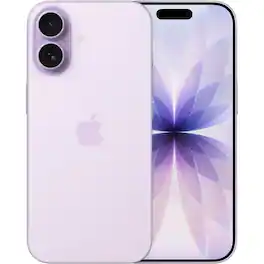 Apple - Refurbished Excellent - iPhone 17 256GB 6.3" 5G Fully Unlocked, Lavender - Purple
