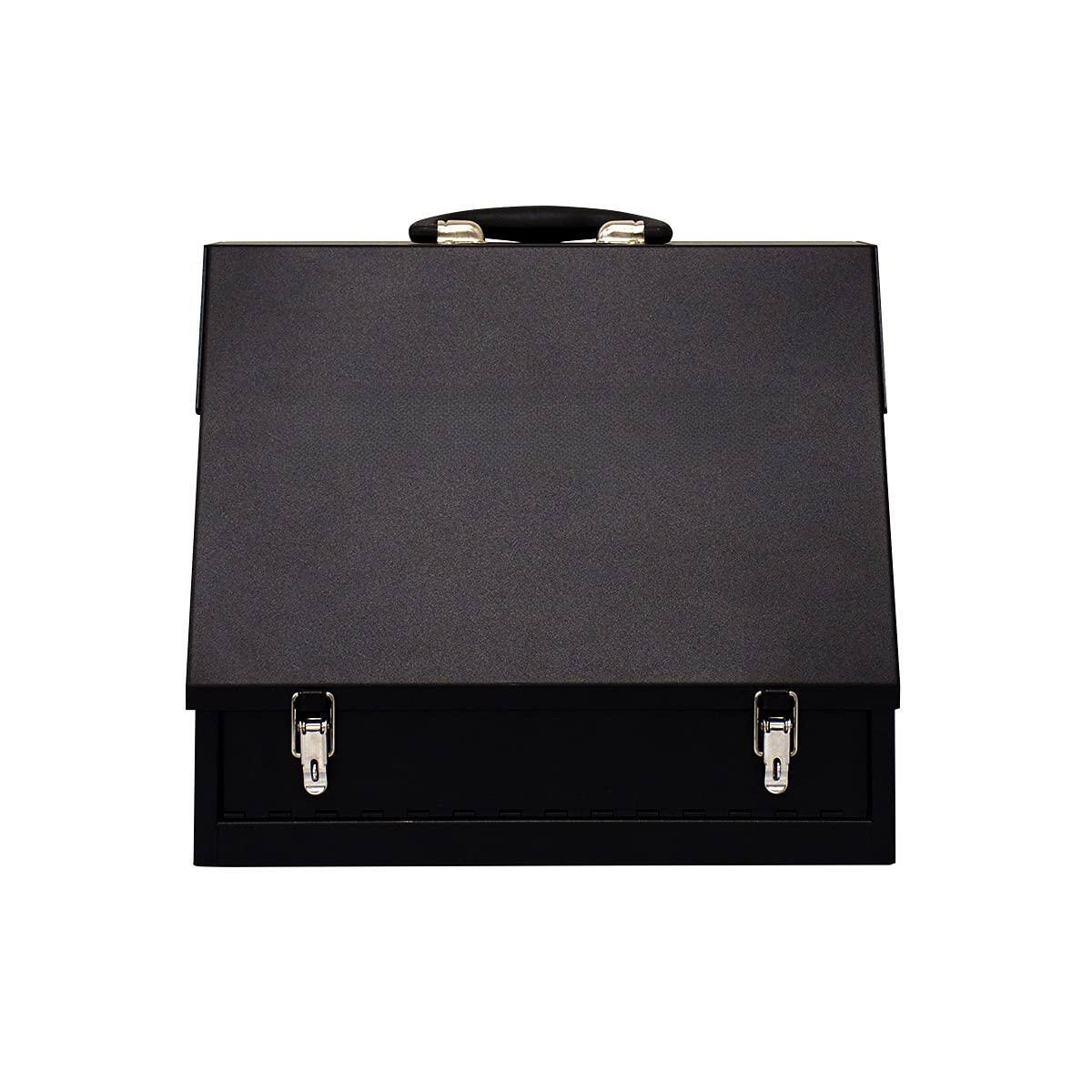 Fabibe - Hand Held Shopbox Black (sb150b) - Triangle lid design locks tools in place when closedSteel socket tines and a tool - Default