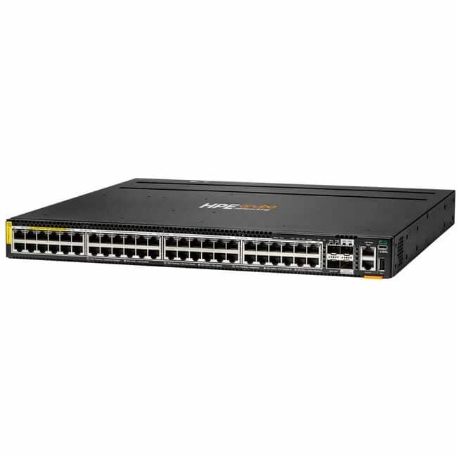 HP - Aruba CX 6300 Ethernet Switch - 48 Ports - Manageable - 5 Gigabit Ethernet, 50 Gigabit Ethernet, 25 Gigabit Ethernet - Black