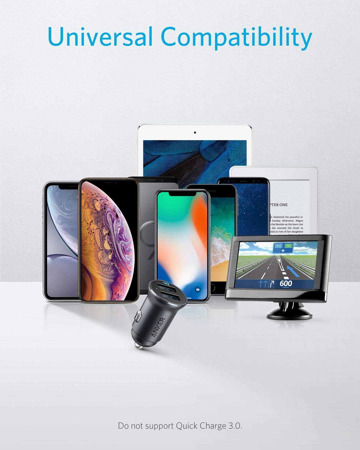 Universal Compatibility

Do not support Quick Charge 3.0.