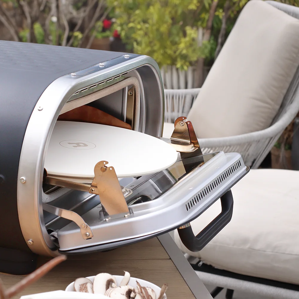 Back. Revolve - Evolve Electric Pizza Oven 13 inch - Black.