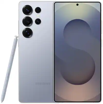 Front. Samsung - Samsung Galaxy S25 Ultra 1TB S938U Unlocked - Titanium Silverblue.