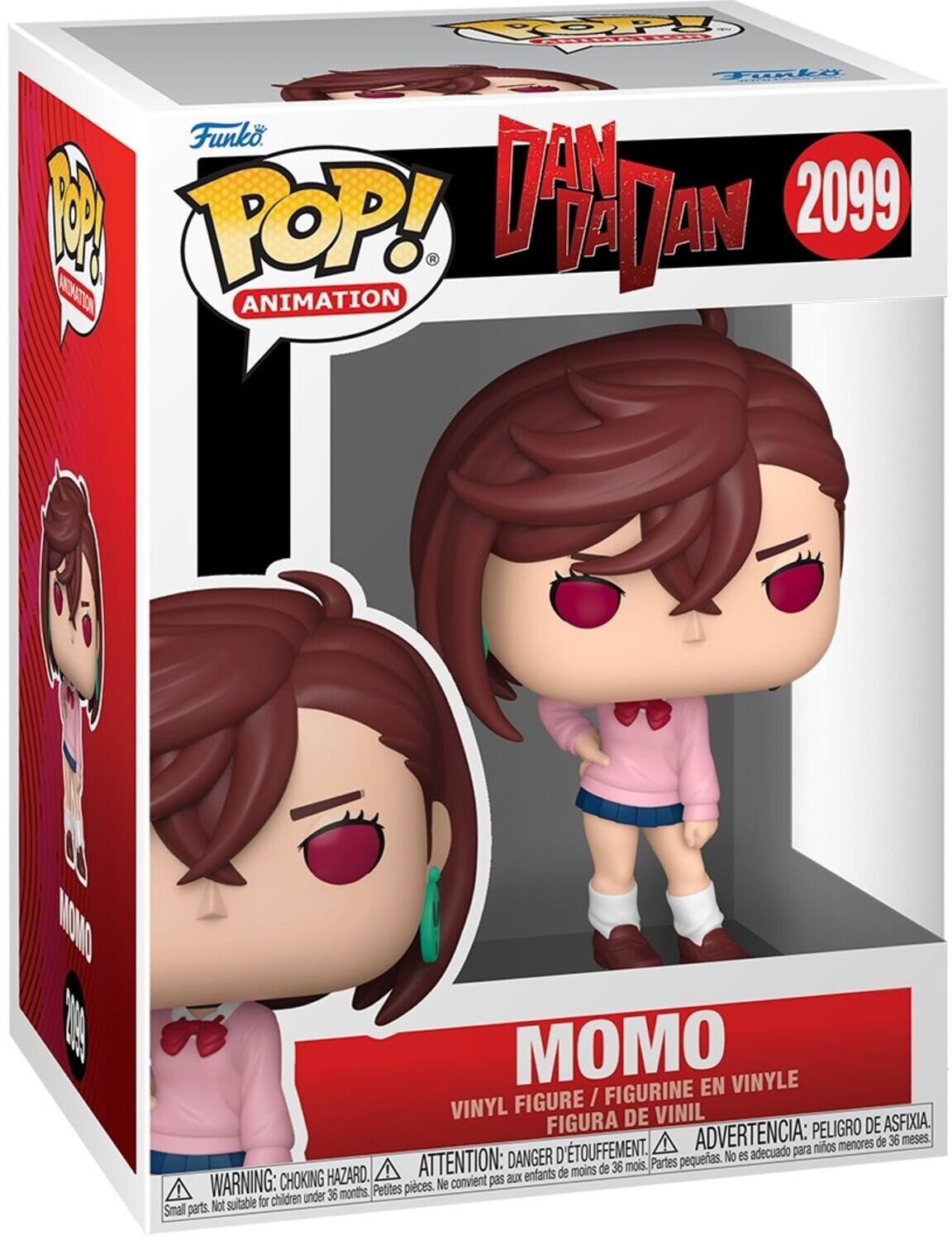 TOO Tolr FrA  Funko. I POP! DAA DA AAN 2099 C MTIEN ANIMATION MOMO  MOMO EN VINYLE FIGURE / FIGURINE VINYL DE VINIL FIGURA PELIGRO DE ASFIXIA. D'TOUFFEMENT ADVERTENCIA: para nios menores de 36 meses. DANGER pequerias. No es adecuado HAZARD. ATTENTION: aux enfants de moins de 36 mois. Partes WARNING: CHOKING Petites pieces. Ne convient pas children under 36 months. Not suitable for Small parts.