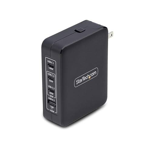 USB-C1 140W  
USBC2 69W  
USBC3 69W  
USB-A1 12W  
StarTech.com