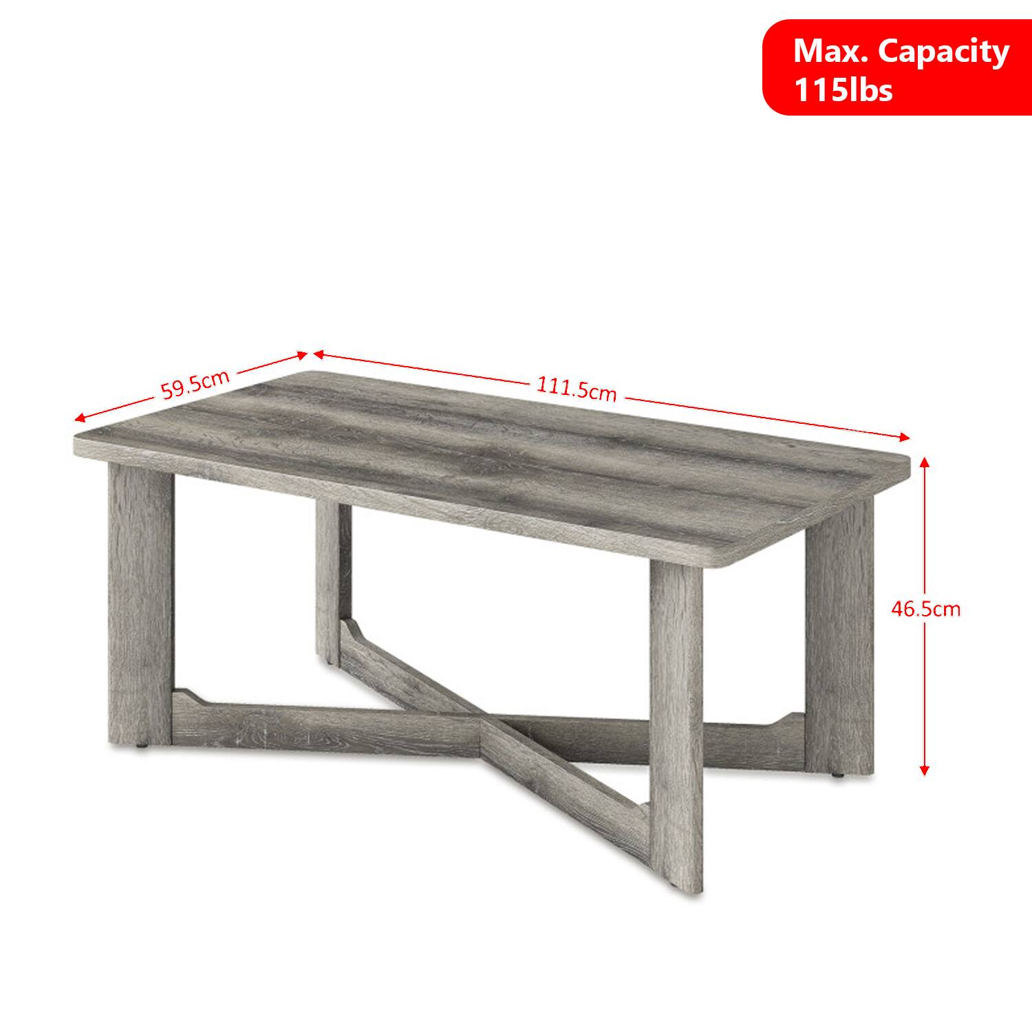 Max. Capacity 115lbs  
59.5cm  
111.5cm  
46.5cm