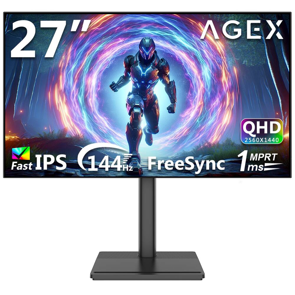 27" AGEX QHD 2560X1440 1 MPRT Fast IPS 144Hz FreeSync 1ms