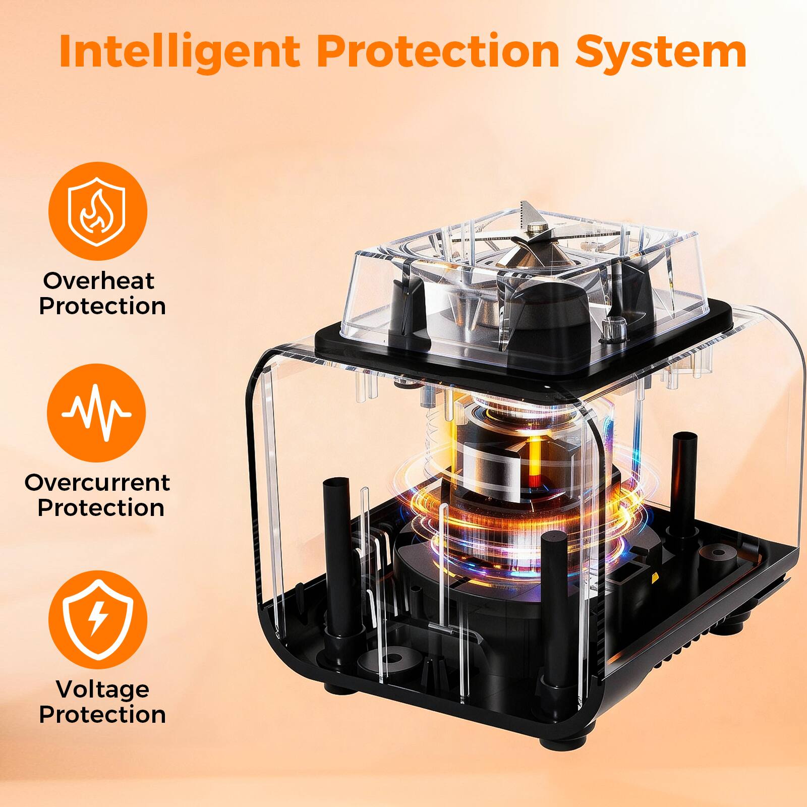 Intelligent Protection System

- Overheat Protection
- Overcurrent Protection
- Voltage Protection