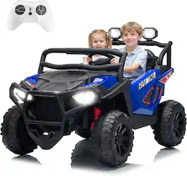 Electrodes Masters - 24V 2 Seater Ride On Car for Big Kids, Electric UTV Car with Remote Control, 4-Wheeler Suspension, Soft Start, 3 Speeds