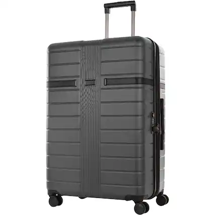 Front. Bugatti - Hamburg 29" Expandable Spinner Suitcase - Charcoal.