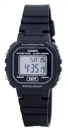 ILLUMINATOR
CASIO
START/STOP ALARM CHRONO
58 15
4:35 19
MODE
WR
LIGHT
WATER RESIST