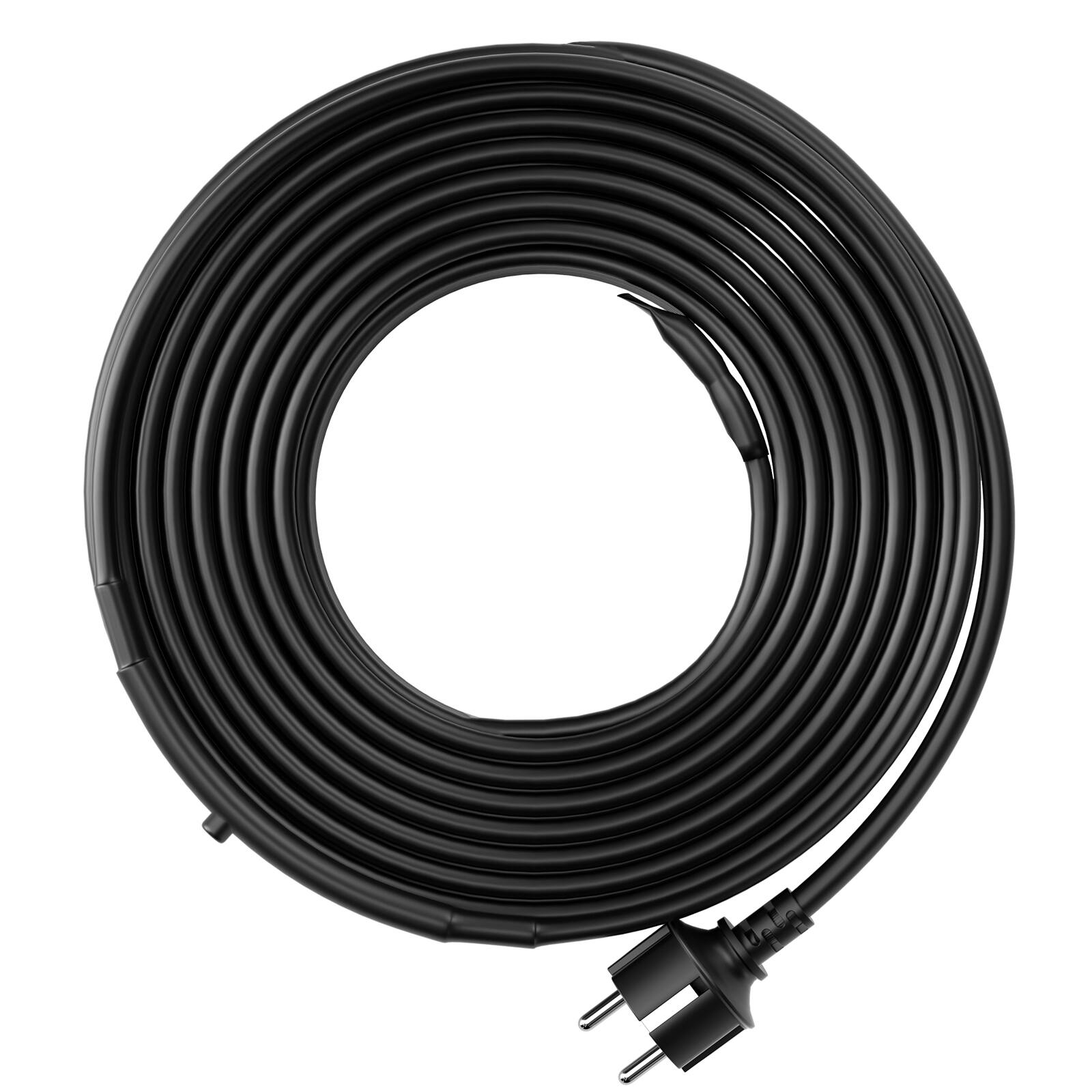 Alt View 4. VEVOR - Self-Regulating Pipe Heating Cable, 6-feet 5W/ft Heat Tape for Pipes Freeze Protection, Protects PVC Hose - Black;Orange.