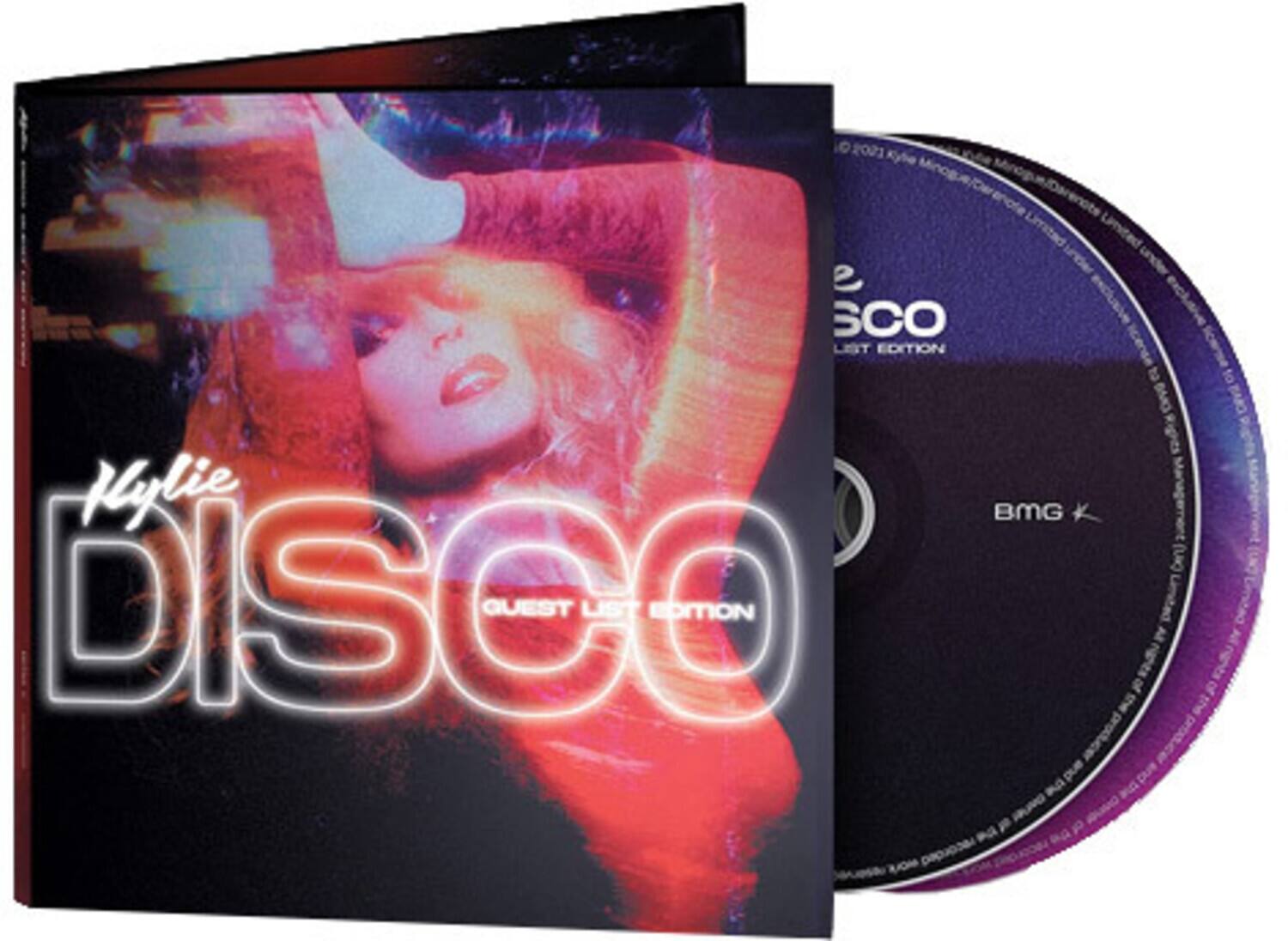 Kylie DISCO  
GUEST LIST EDITION  

2021 Kylie Minogue/Disco Guest List Edition  
Limited Edition  

BMG