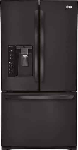 Front. LG - 29.6 Cu. Ft. French Door Refrigerator with Thru-the-Door Ice and Water.