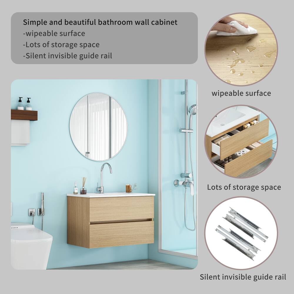 Simple and beautiful bathroom wall cabinet
- wipeable surface
- Lots of storage space
- Silent invisible guide rail

wipeable surface
Lots of storage space
Silent invisible guide rail