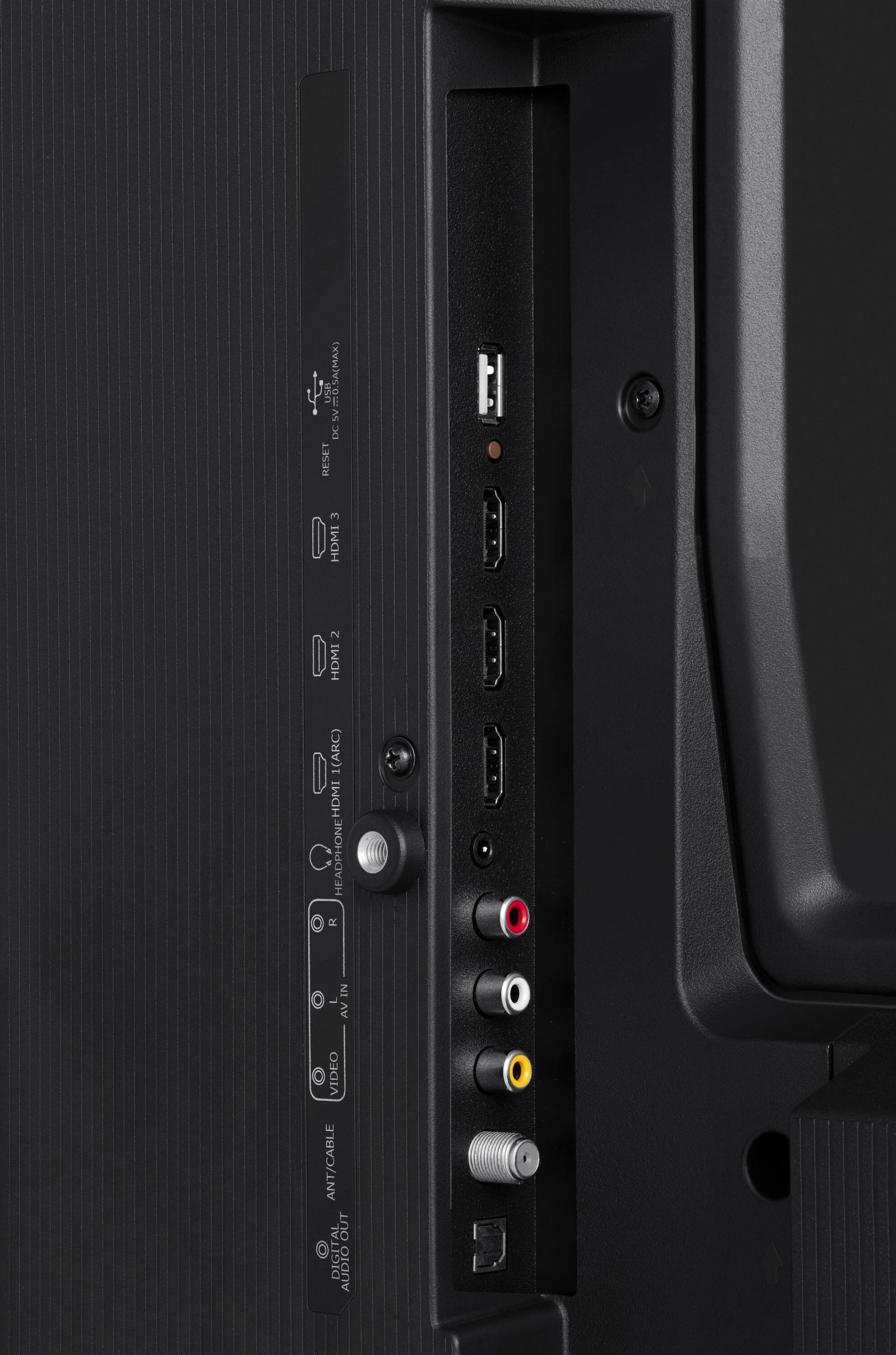 Sure, here is the corrected and grouped text from the image:

- USB
- iSV DC RESET
- HDMI 2 HDMI 1 (ARC)
- HDMI IMCH3OHA
- IN L AV
- VIDEO ANT/CABLE
- DIGITAL AUDIO

- USB
- DC RESET
- HDMI 3
- HDMI 2
- HDMI 1 (ARC)
- HEADPHONE
- AV IN
- VIDEO
- ANT/CABLE
- DIGITAL AUDIO OUT