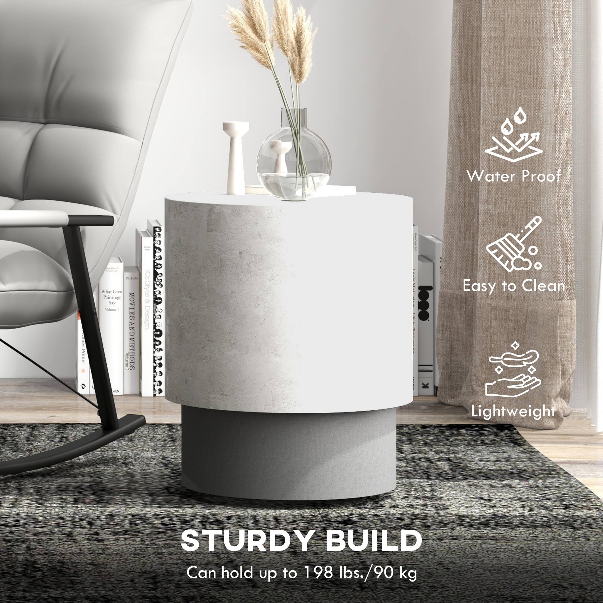 Water Proof, Easy to Clean, Lightweight, Sturdy Build, Can hold up to 198 lbs./90 kg