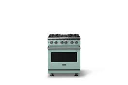 Viking - 30 in. Wide 4 Burner Pro 5 Series 4.7 Cu. Ft. Freestanding Sealed Dual Fuel Convection Range - Splash - Splash