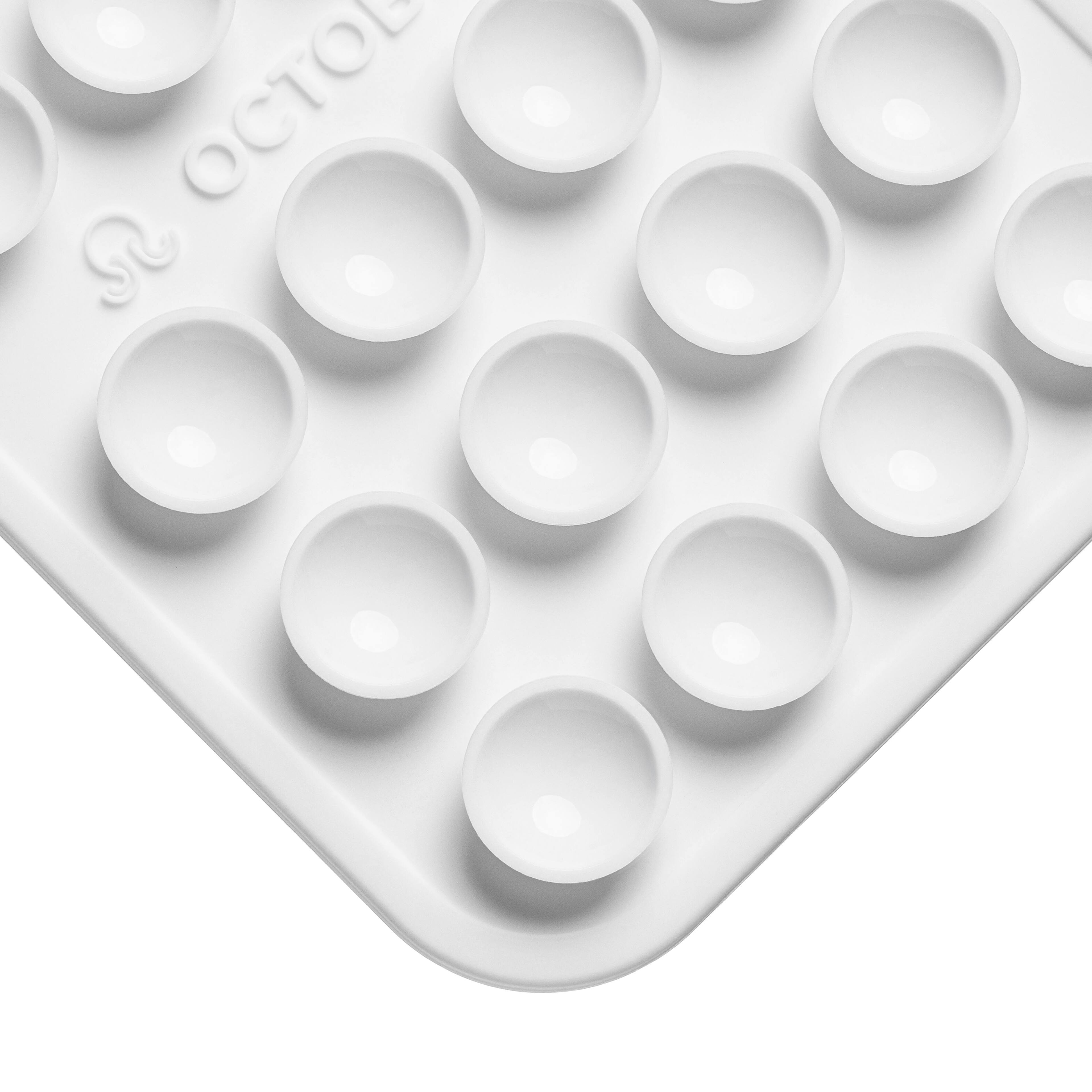 Back. Octobuddy - Octobuddy - Silicone Suction Cup Universal Phone Case Mount Classic - White.