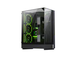 GAMEMAX - T20 BK - 3-Sided Tempered Glass, 90° Rotated Layout for Enhanced Airflow - Black