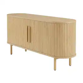 Crosley Furniture - Ambrose Record Player Cabinet With Vinyl Storage - Ash