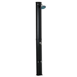 Outsunny - 7ft Outdoor Solar Heated Shower with 360 Rotating Shower Head - Black