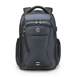 Swissdigital Design - SwissDigital SD1695-12 Terabyte NG Laptop Backpack with USB Port - Dark Blue
